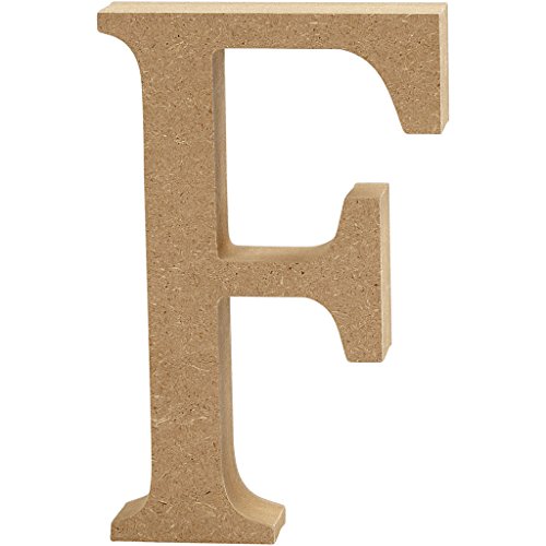 Creativ "F" MDF Buchstabe, braun, 13 x 2 cm von Creativ