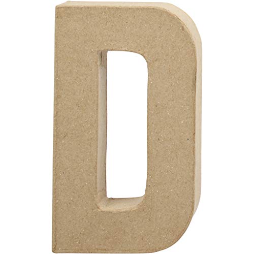 Creativ Pappmaché-Zahl, 20 cm, 1 Stück, beige, 1 von Creativ