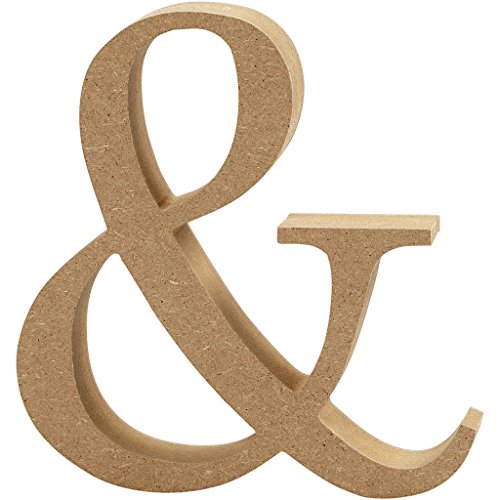 Creativ "und" MDF Symbol, Braun, 13 x 2 cm von Creativ