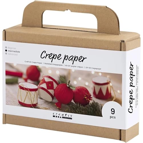 Krepppapier-Set – Weihnachtsdekoration – 9 Stück von Creativ