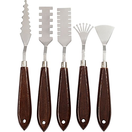 Palettmesser-Set, L: 17-21 cm, B: 2-3 cm, 5sort. von Creativ