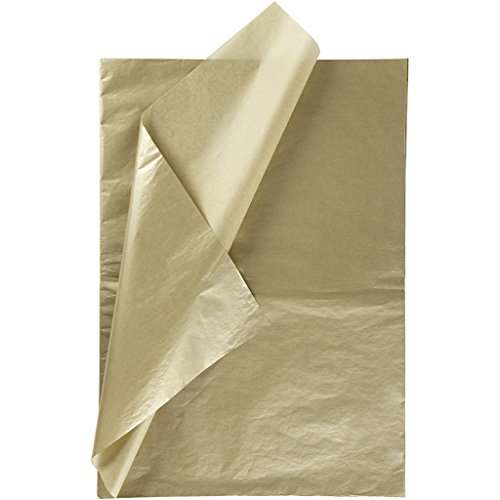 Seidenpapier, Blatt 50x70 cm, 14 g, gold, 25Blatt von Creativ