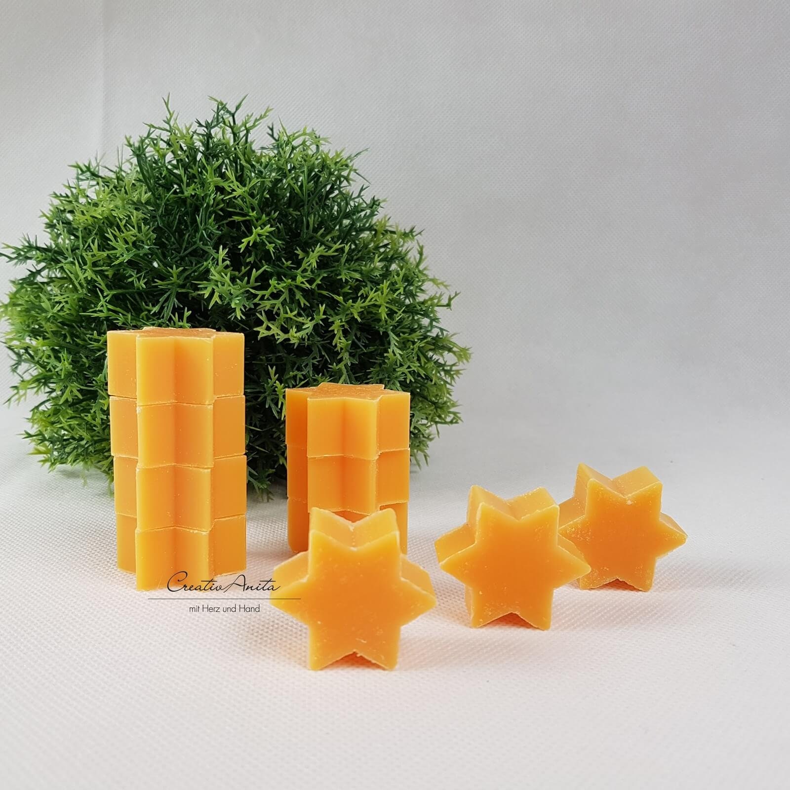 10 St. Sterne Seifensterne Orange Guest Gifts Sheep's Milk Soap - Christmas von CreativAnita