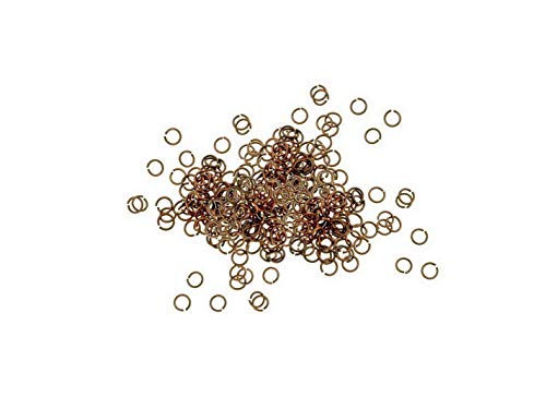 Bindering, Spaltring, Öse, Biegering 5mm kupfer antique, 100Stück von Creative-Beads