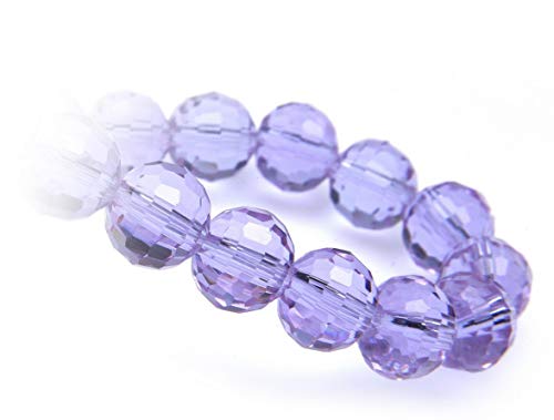 Creative-Beads Glasperle, Schliffperle, Perle 8mm 50 Perlen violetblue, zum selber machen von Ohrringe, Armbänder, Kette, basteln, gestalten, dekorieren von Creative-Beads