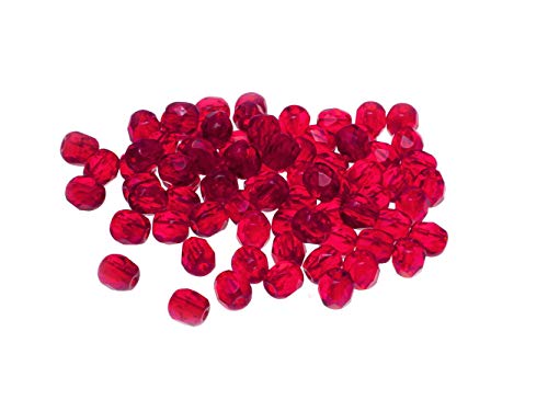 Creative-Beads Glasperle, Schliffperle feuerpoliert, rund, 4mm, 576 Stück siam von Creative-Beads