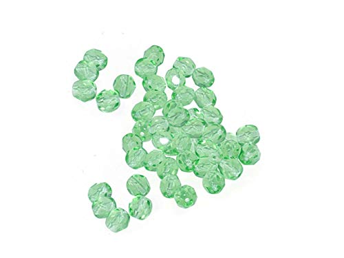 Creative-Beads Glasperle, Schliffperle feuerpoliert, rund, 4mm 50 Stück peridot von Creative-Beads