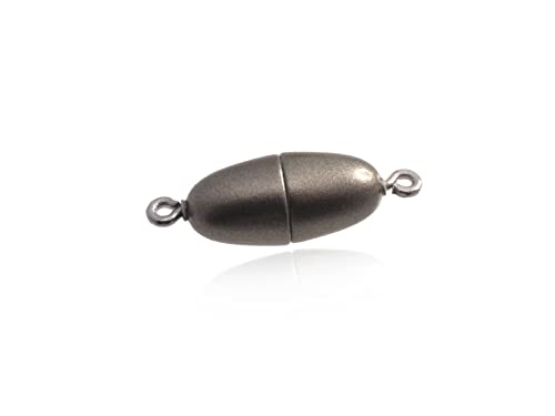 Creative-Beads Magnetverschluss oval Olive 8x17mm bronce für Schmuck Ketten und Armbänder. extra starker Magnet von Creative-Beads