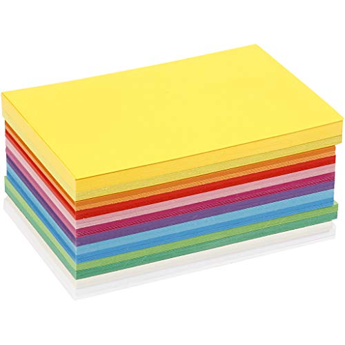 Farbkarton - Sortiment, A6 105x148 mm, 180 g, Frühlingsfarben, 120Bl. von Creative Company