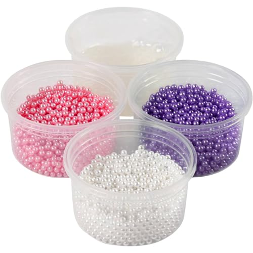 Pearl Clay Set, 3 x 25 g, 1 x 38 g Weiß/Lila/Pink von Creative Company