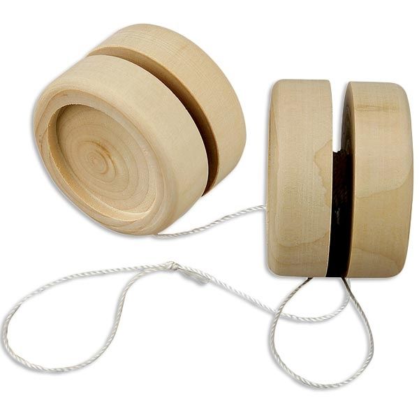 Yoyo aus Holz, zum selber gestalten, Durchm. 5cm, Höhe 3,7cm von Creative Company