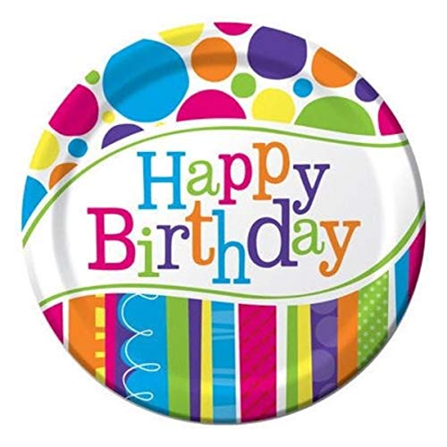 Creative Converting 8 Zählen hell und Bold Happy Birthday Abendessen Teller Creative Converting 8 Zählen hell und Bold Happy Birthday Abendessen Teller von Creative Converting