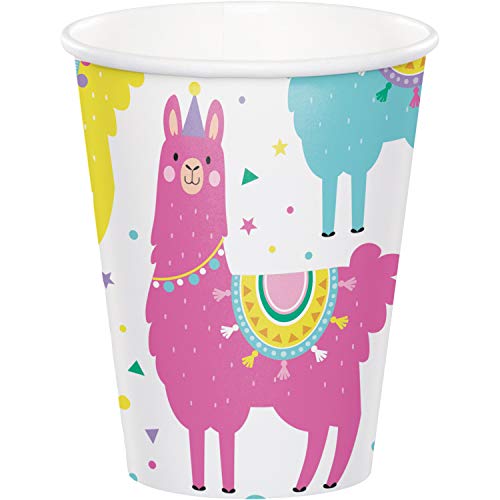 Creative Party PC339582 Bunte Lamas Pappbecher, 8 Stück von Creative Converting