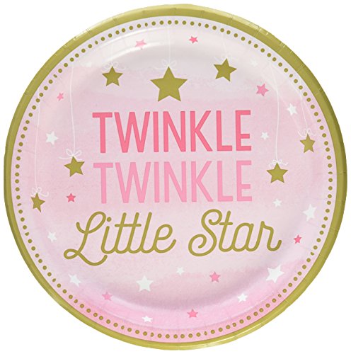 Teller 23 cm Brilla la Stella - One Little Star Girl von Creative Converting