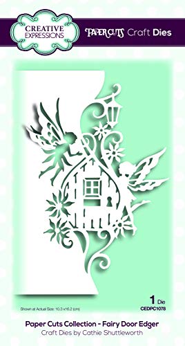 Creative Expressions Paper Cuts Collection-Fairy Door Kantenschablone, Metall, 10,3 x 16,2 cm von Creative Expressions