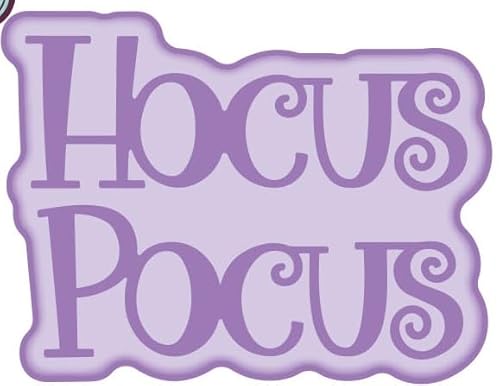 Creative Expressions Sue Wilson Halloween Shadowed Sentiments Hocus Pocus Stanzform, Braun, 5,3 x 4,1 cm von Creative Expressions