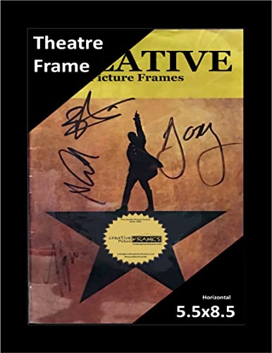 CreativePF Theaterrahmen, für 14 x 21,6 cm Medien, mit montiertem Aufhänger und Staffelei (Theater-Rechnung nicht im Lieferumfang enthalten) Schwarz von Creative Picture Frames