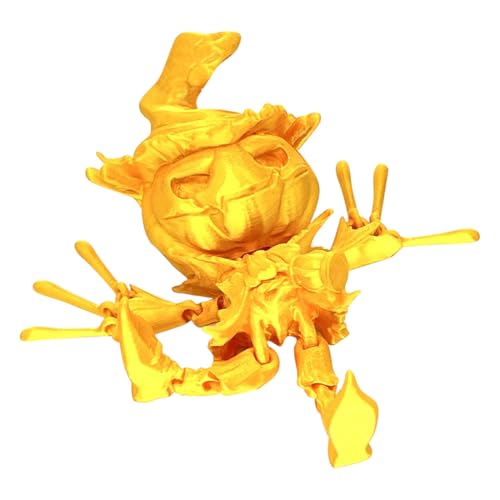 CreativeBlocker 3D Druck Modell- Halloween Kürbis Deko, Kürbis Spielzeug mit Beweglichem Gelenk, Halloween Dekorationen, Halloween Geschenke, Scherzartikel von CreativeBlocker