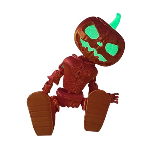 CreativeBlocker 3D Druck Modell- Halloween Kürbis Deko, Kürbis Spielzeug mit Beweglichem Gelenk, Halloween Dekorationen, Halloween Geschenke, Scherzartikel von CreativeBlocker