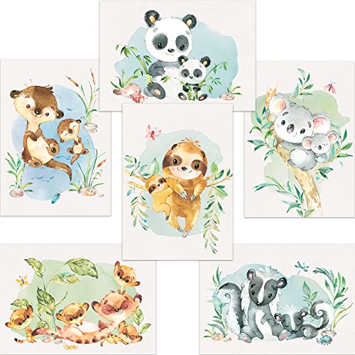 CreativeRobin Mutter & Baby TierPoster-Set I Babyzimmer & Kinderzimmer Deko von CreativeRobin