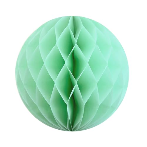 1 Wabenball 10cm ( mintgrün / mint 513 ) // Wabenbälle Raumdeko Honeycomb Papier Deko Party Hochzeit Ball PomPom von Creativery