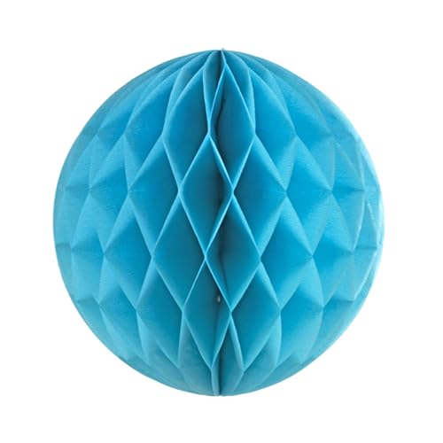 1 Wabenball 15cm ( dunkel türkis 340D ) // Wabenkugel Honeycomb Hänge Deko Ballon Laternen Aufhänger Waben Bälle Papier Pompons Dekoration Geburtstag Party Hochzeit von Creativery