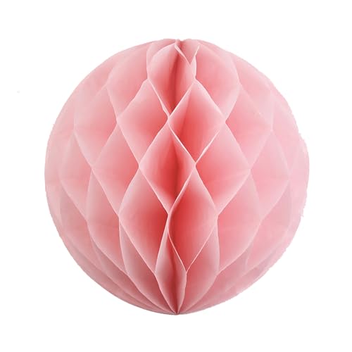 1 Wabenball 15cm ( hell rosa 150 ) // Wabenkugel Honeycomb Hänge Deko Ballon Laternen Aufhänger Waben Bälle Papier Pompons Dekoration Geburtstag Party Hochzeit von Creativery