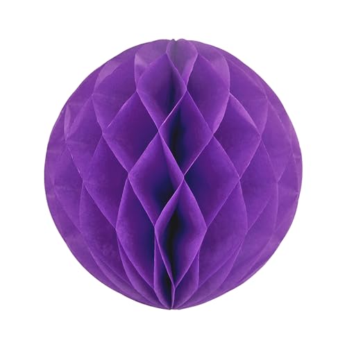 1 Wabenball 20cm ( lila / purpur 465 ) // Wabenkugel Honeycomb Hänge Deko Ballon Laternen Aufhänger Waben Bälle Papier Pompons Dekoration Geburtstag Party Hochzeit von Creativery