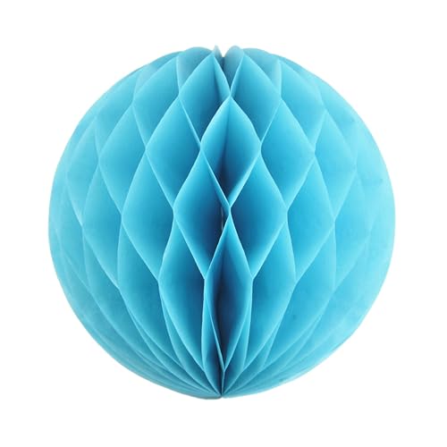 1 Wabenball 30cm ( hellblau 311 ) // Waben Ball Honeycomb Papier Hänge Deko Laternen Dekoration Bälle Pompons PomPom Party Hochzeit Raumdeko von Creativery