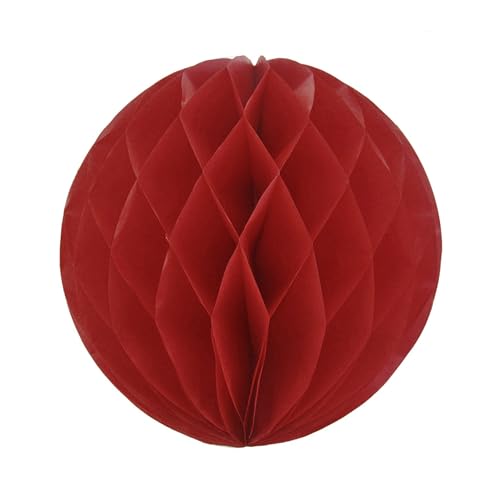 1 Wabenball 30cm ( weinrot / bordeaux 270 ) // Waben Ball Honeycomb Papier Hänge Deko Laternen Dekoration Bälle Pompons PomPom Party Hochzeit Raumdeko von Creativery