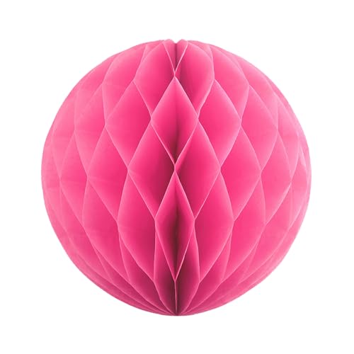 10 Wabenbälle 20cm Set // Waben Ball Hänge Deko Ballons Laternen Wabenball Dekoration Bälle Pompons Papier Party Hochzeit (fuchsia / magenta 183) von Creativery