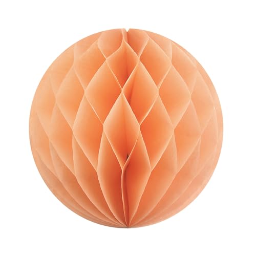 1 Wabenball 15cm ( apricot 714 ) // Wabenkugel Honeycomb Hänge Deko Ballon Laternen Aufhänger Waben Bälle Papier Pompons Dekoration Geburtstag Party Hochzeit von Creativery