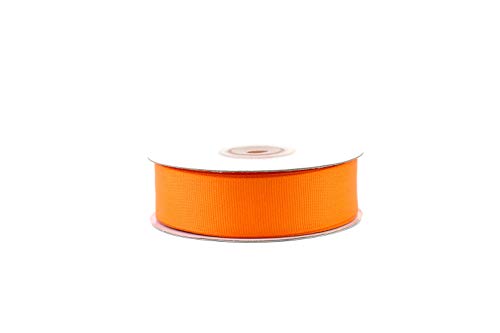 Creativery 25m Ripsband 25mm Schleifenband Deko Band Hochzeit Geschenkband Mattes Satinband Farbe orange 668 von Creativery