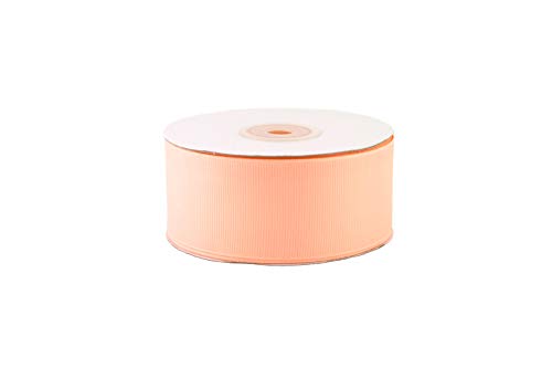 Creativery 25m Ripsband 38mm Schleifenband Deko Band Hochzeit Geschenkband mattes Satinband Farbe apricot 714 von Creativery