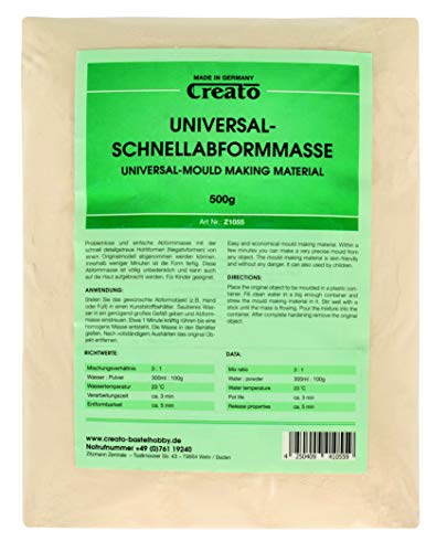 Schnellabformmasse im Polybeutel, Alginat Abformmasse, 500g (1er Pack) von Creato