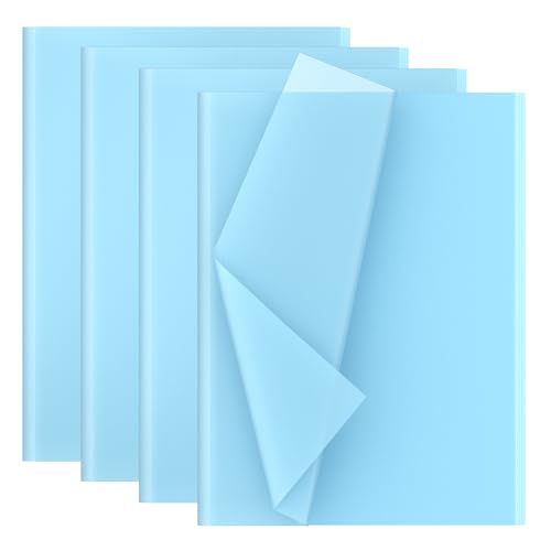 Schneidepapier, Seidenpapier, 28 Blatt, Format 50 x 70 cm, Hellblau von Creavvee