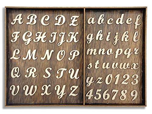 552 Stück 1,9 cm hohe unlackierte Holzbuchstaben Groß und Kleinbuchstaben und unlackierte Holzzahlen blanko Holz ScrabbleFliesen Buchstaben mit brauner Aufbewahrung für Scrapbooking, Handwerk, 552 Stück 1,9 cm hohe unlackierte Holzbuchstaben Groß und Kleinbuchstaben und unlackierte Holzzahlen blanko Holz ScrabbleFliesen Buchstaben mit brauner Aufbewahrung für Scrapbooking, Handwerk, von Cregugua