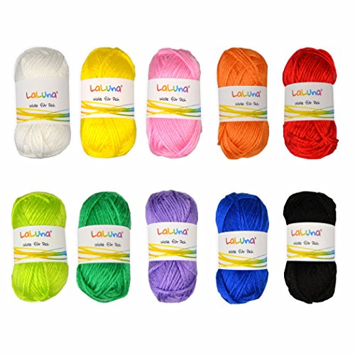 Mini Wolle Amigurumi 10 Farben a 10g a 36 Meter von Creleo