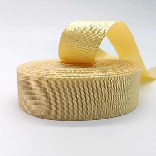 Gurtband Polypropylene 10 Yards 30mm Leinwand Nylon Strap Gurtbandband Nähgurt Taschenband Zubehör(Cream) von Crepundia