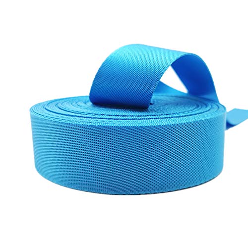 Gurtband Polypropylene 10 Yards 30mm Leinwand Nylon Strap Gurtbandband Nähgurt Taschenband Zubehör(Sky Blue) von Crepundia