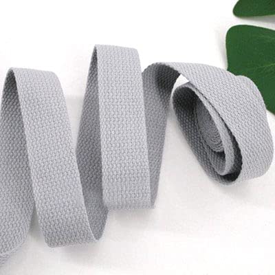 Gurtband Polypropylene 10 meter 25mm Breite Leinwandband Polyester Baumwolle Wibergurt Nähbeutel Gürtel Zubehör Für Gürtel machen Nähen DIY Handwerk(Transparent) von Crepundia