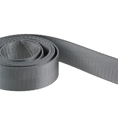 Gurtband Polypropylene 5 Meter 32mm Nylon Gurtband Hohe Zähigkeit Rucksack Strap Gurtband Band Kleidung Nähband Outdoor Rucksacktasche Teile(Darkgrey) von Crepundia