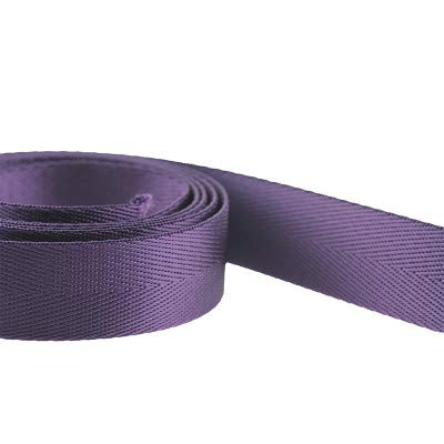 Gurtband Polypropylene 5 Meter 32mm Nylon Gurtband Hohe Zähigkeit Rucksack Strap Gurtband Band Kleidung Nähband Outdoor Rucksacktasche Teile(Purple) von Crepundia