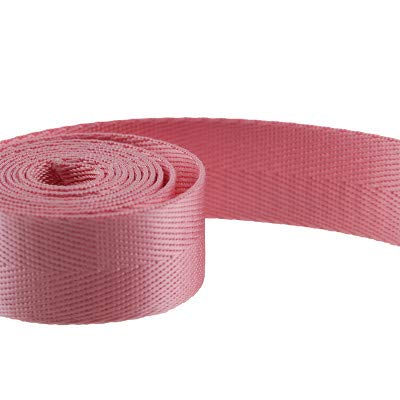 Gurtband Polypropylene 50mm Nylon Gurtband 5 Meter Hohe Zähigkeit Rucksack Strap Hund HundekragenWebbing Band Kleidung Nähband Outdoor Rucksacktasche Teile(Pink) von Crepundia