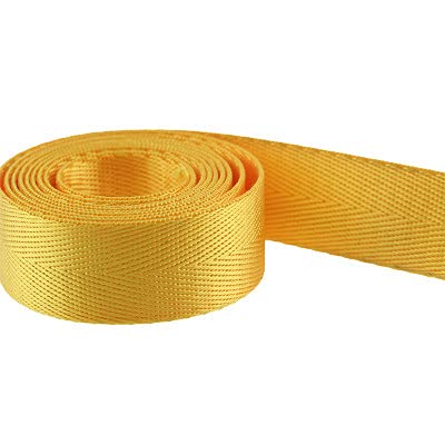 Gurtband Polypropylene 50mm Nylon Gurtband 5 Meter Hohe Zähigkeit Rucksack Strap Hund HundekragenWebbing Band Kleidung Nähband Outdoor Rucksacktasche Teile(Yellow) von Crepundia