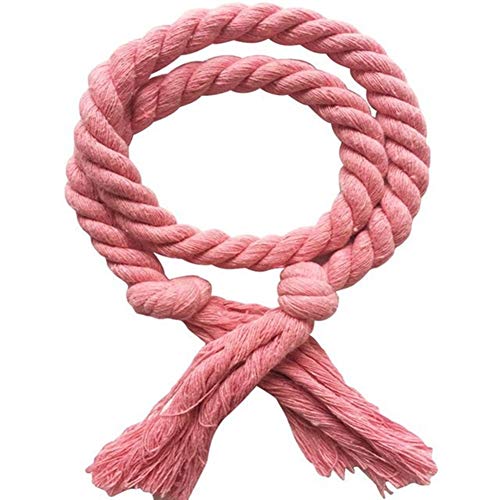 Handgestrickte Vorhang-Raffhalter, 2 Stück/Set Startseite Vorhang Buckles Anbindestrick Solid Color Vorhang tieback Inhaber Clips Rope Home Decor Vorhang Dekorative Accessoires(Light pink) von Crepundia