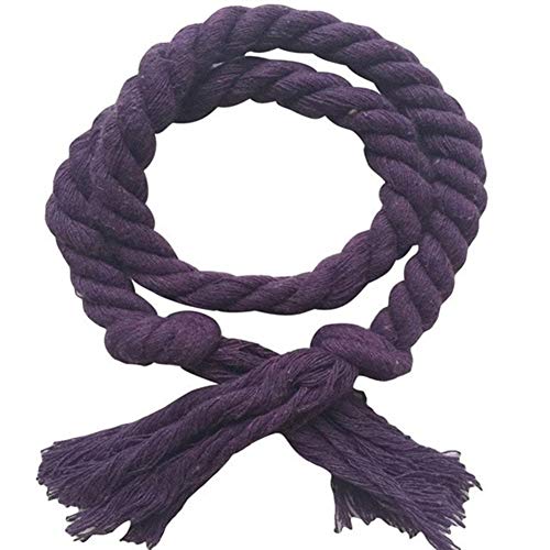 Handgestrickte Vorhang-Raffhalter, 2 Stück/Set Startseite Vorhang Buckles Anbindestrick Solid Color Vorhang tieback Inhaber Clips Rope Home Decor Vorhang Dekorative Accessoires(Purple) von Crepundia