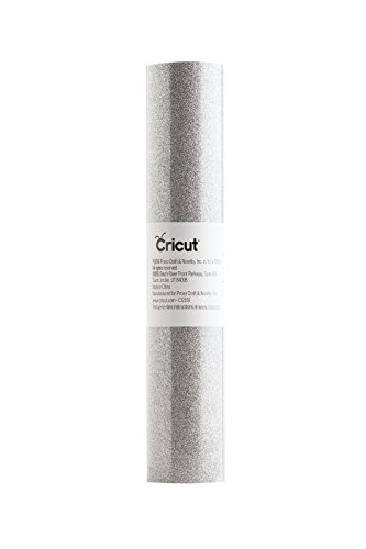 Cricut 2003374 SILVER 12X120 Glitter Iron-On Value Roll, Shimmer, 12"x120" von Cricut