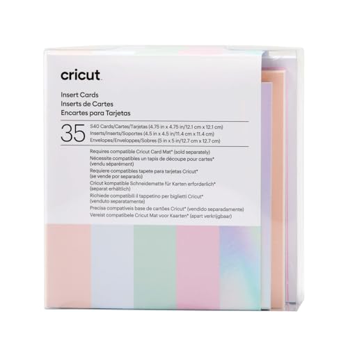 Cricut Insert Cards | Prinzessin | 12,1 cm x 12,1 cm (Cricut -Größe S40) | 35-Pack | Zur Verwendung mit Cricut Card Matte von Cricut