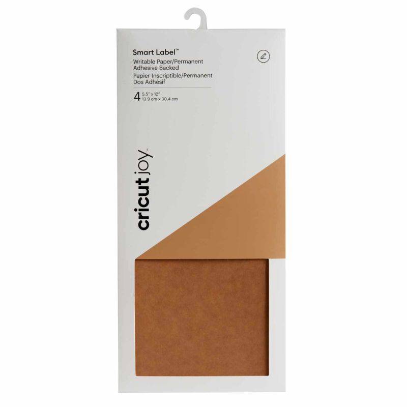 Joy Smart Label Cardstock braun 13,9x30,5cm 4 Stück von cricut